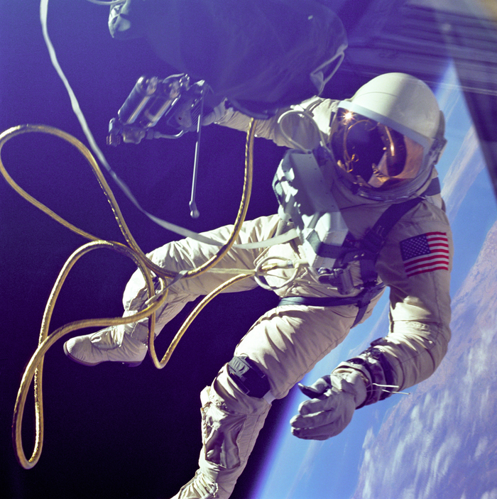 Space History Photo: Ed White First American Spacewalker
